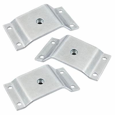 Chapinha para Fixacao de Pes Palito Mobília Decor Kit 3 Pecas Chapa Inclinada 10o Aco Carbono