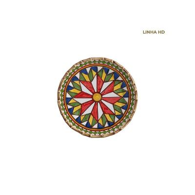 Prato de Sobremesa Dolce Taormina Mandala Elegante Mesa Posta Branco Maison Blanche