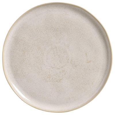Prato Raso Latte Cerâmica Elegante Minimalista Bege Porto Brasil