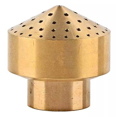 Bico para Chafariz Efeito Chuva Rosca 3-4" Latão e Bronze Dourado