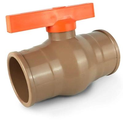 Registro de Esfera PVC Soldável 50mm Volante Ergonômico Marrom Higiban