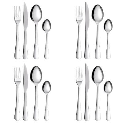 Conjunto de Talheres 16 Peças Premium Aço Inox para Mesa Fratelli