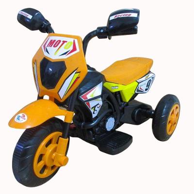 Moto Elétrica Infantil Cross com Luz Bateria 6V Motor 380W Laranja Unitoys