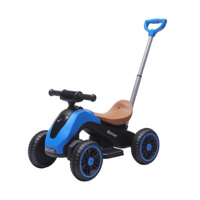 Moto Elétrica Infantil com Empurrador Bateria Recarregável Azul Unitoys