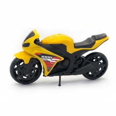 Moto de Brinquedo Super Moto 1000 Esportiva Pequena Design Realista Amarelo Bs Toys