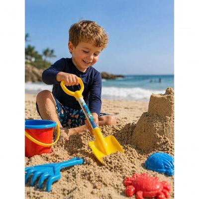 Pá de Areia Infantil Cabo Anatômico Material Resistente Rei do Balde