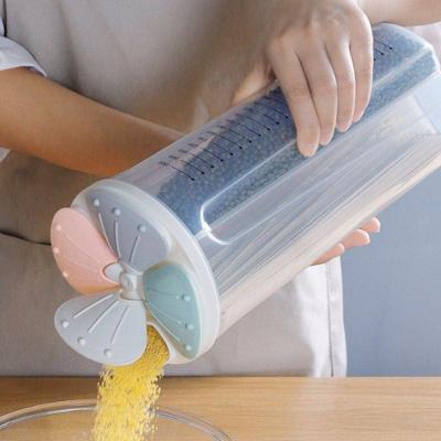 Pote Plástico de Armazenamento 4 Divisórias 2,8L para Cozinha Transparente Top Rio Comercial