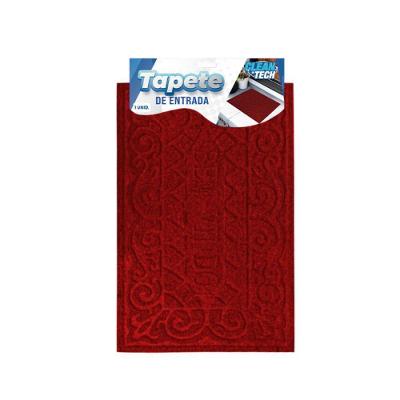 Tapete Capacho Bem Vindo 37cm X 57cm PVC e Poliester para Entrada Residencial Clean Tech