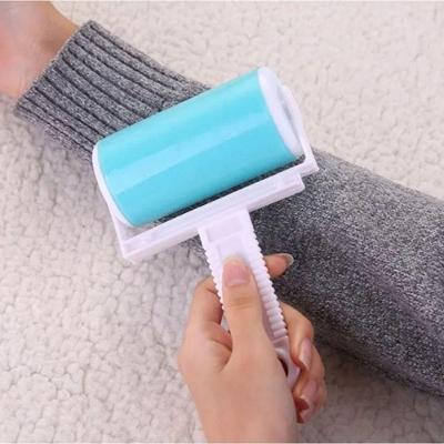 Rolo Removedor de Pelos Easy Clean Reutilizável Plástico e Silicone para Sofá Roupa Roxo Wincy