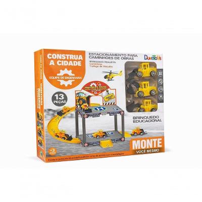 Brinquedo de Engenharia Pista Carro Montável DTY0704 Amarelo Dute Brasil