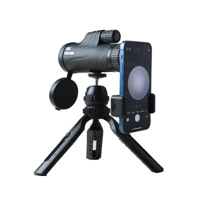 Luneta Telescopica Pocket Range para Observacao com Tripé e Clip Preta Nautika