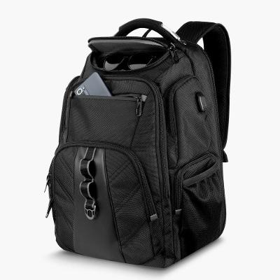 Mochila Executiva Desembrulha Poliéster para Notebook Preta Unissex