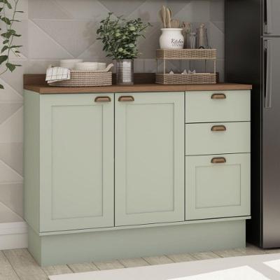 Rodapé para Cozinha Iluminata 45,7CM Verde Mint Genialflex Móveis
