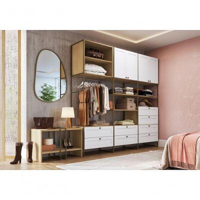 Closet Infinity Savana 8 Gavetas MDF 336CM Branco