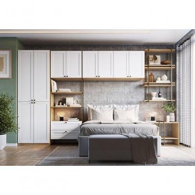 Closet Infinity 2 Gavetas 10 Portas MDF 240CM Savana e Branco