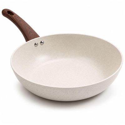 Frigideira Wok Nanocerâmica Alumínio Revestimento Cerâmico 3,6L Creme Lehaví
