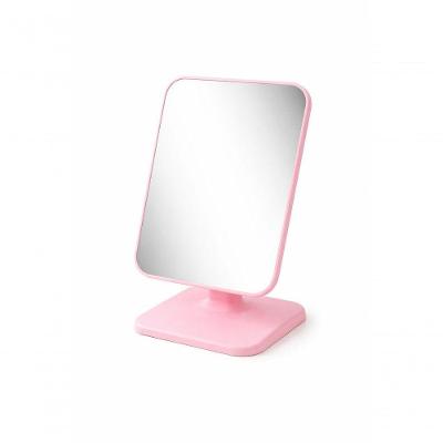 Espelho de Mesa Retangular Maquiagem 22CM X 15CM Rosa Dromos