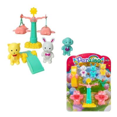 Carrossel Mini Paraíso Infantil Giratório com Animais Dute Brasil