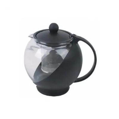 Chaleira de Vidro com Infusor 0,75L Aço Inox para Chá Alça Ergonômica Top Rio Comercial