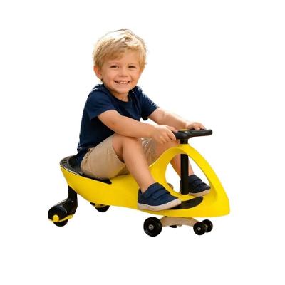 Carrinho de Rolimã Infantil Super Car com Volante 360 graus  sem Pedais Amarelo Unitoys