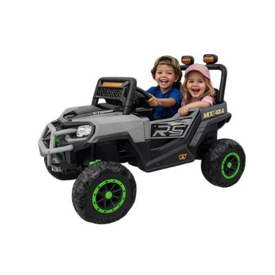 Carrinho Eletrico Infantil Jipe Force com Controle Remoto Dois Lugares Cinza Unitoys