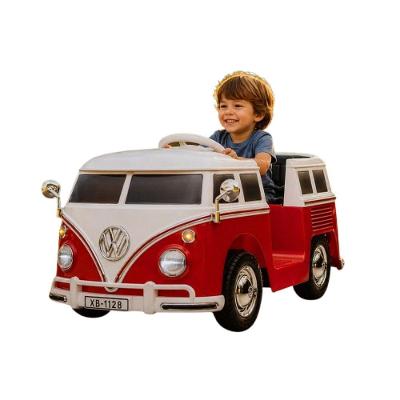 Carrinho Elétrico Infantil Classic Kombi com Controle Remoto 6V Vermelho Unitoys