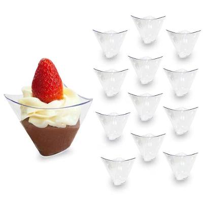 Mini Copinho para Doces e Sobremesas Transparente 100ML 10 un LSC Toys