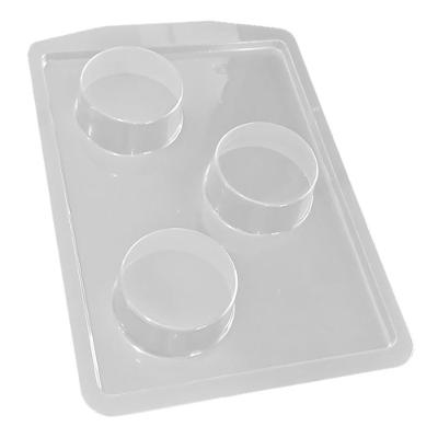 Forma de Silicone para Pão de Mel 3 Cavidades 5,9cm Crystal Forming