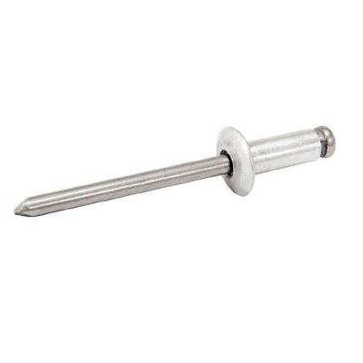 Rebite de Repuxo em Alumínio 3,2mm X 10,0mm Alta Resistência Prata Novo Visual
