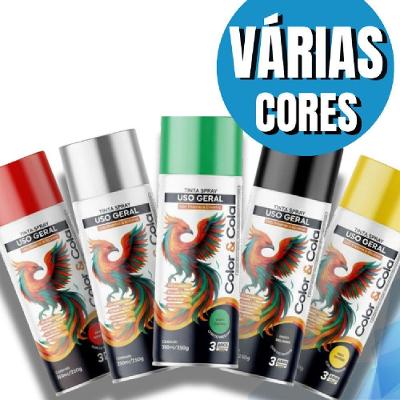 Tinta Spray Color & Cola 400ML Secagem Rápida Color Total