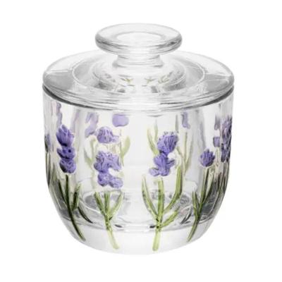 Manteigueira Francesa Hand Painting em Cristal Lavanda Lyor