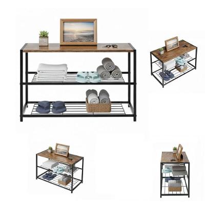 Sapateira BSL3903 3 Prateleiras 63CM MDF-MDP Marrom Leva Pra Casa