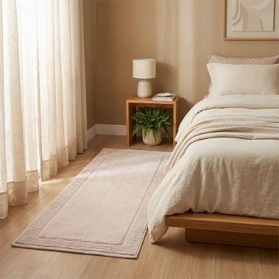 Tapete Passadeira Suez 60CM X 120CM Algodão Antiderrapante Rosê Kacyumara