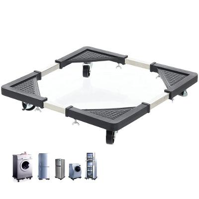 Suporte com Rodinhas SU-RODA Aço Inox Ajustável 140KG Preto Leva Pra Casa