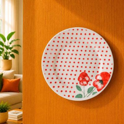 Pires Decorativo de Parede Holambra com Suporte Cerâmica Branco