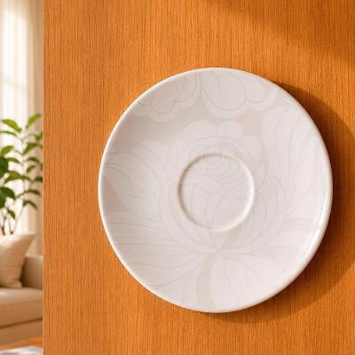 Pires Decorativo de Parede com Suporte Fixação Cerâmica Branco