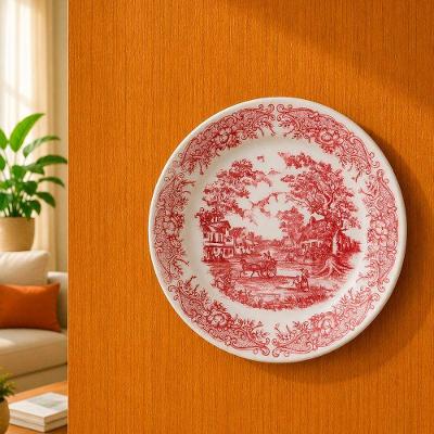 Pires Decorativo de Parede Vilarejo com Suporte Cerâmica Branco
