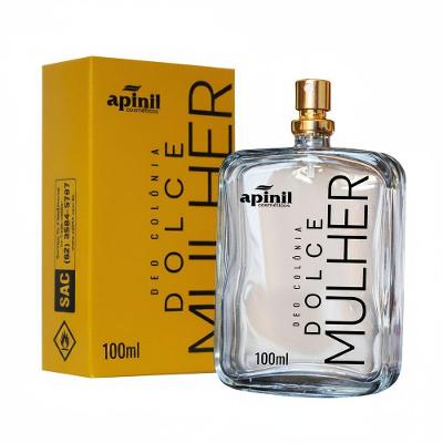 Deo Colônia Feminina Dolce Mulher Fixação Duradoura 100ML Apinil