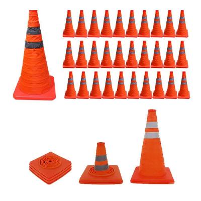 Kit 30 Cones de Sinalização Retrátil 70cm Refletivo Laranja Mundo LGBT