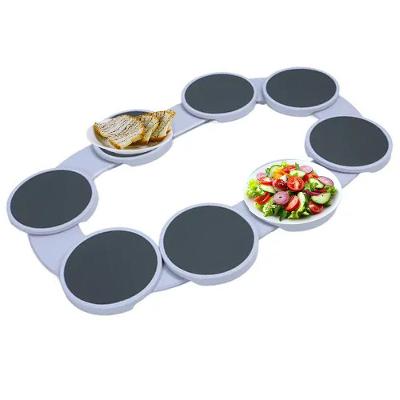 Bandeja Giratória SU-SIRVA 360 Graus Antiderrapante para Mesa de Jantar Branco Leva Pro Pet