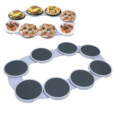 Bandeja Giratória SU-SIRVA 8 Compartimentos ABS 360 Graus Branco Mundo LGBT