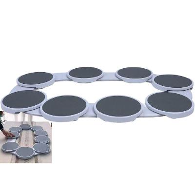 Plataforma Giratória SU-SIRVA 360 Graus 8 Bandejas ABS Mesa de Jantar Branco