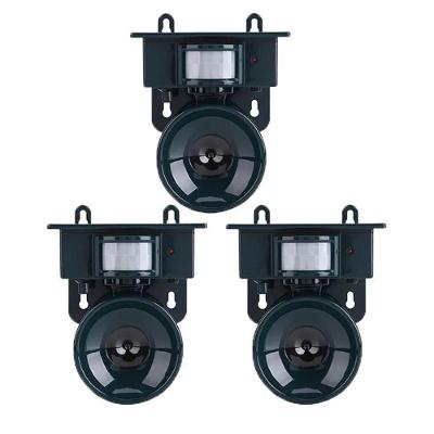 Kit 3 Repelentes Solares Ultrassônicos BSL3345 Sensor Espanta Aves Verde AB Mídia