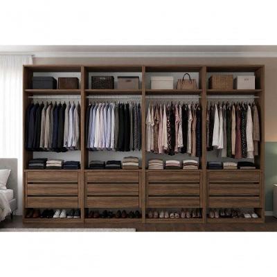 Guarda Roupa Casal San Remo 8 Portas 12 Gavetas MDP San Remo Móveis Ilan
