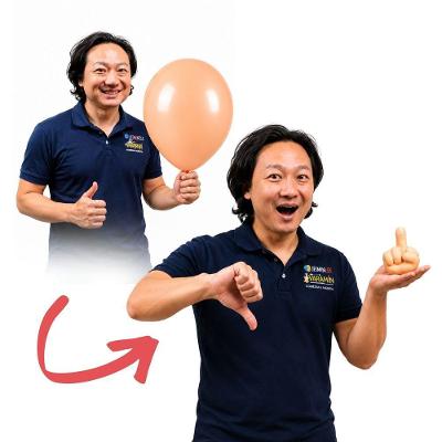 Balão Inflável para Pegadinhas Fuck Balloon Mágica Visual Jeimin