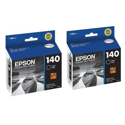 Kit 2 Cartuchos Tinta Epson T140120 Preto 25ML TX560WD TX620FWD
