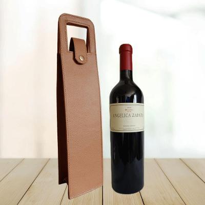 Porta Vinho Couro Legítimo Personalizado Artesanal Caramelo Topgrife