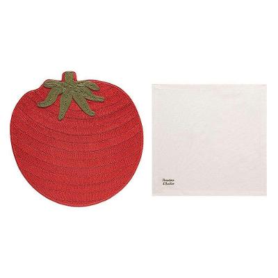 Kit Mesa Posta Pomodoro 4 Jogos Americanos e 4 Guardanapos Copa & Cia