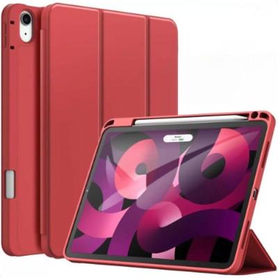Capa para Tablet Ipad 10a Geração 2022 Suporte Caneta A2696 A2757 A2777 Vermelha