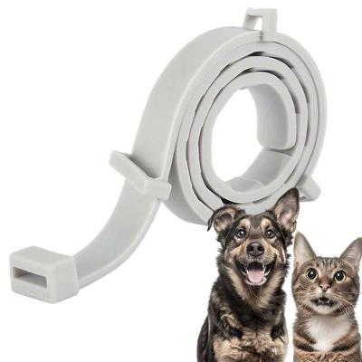 Kit Coleira Anti Pulga Compre Desejos BSL3659 Cão e Gato TPE Cinza 38CM 4 Unidades